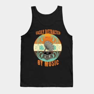 Easily Distracted By Music Tank Top